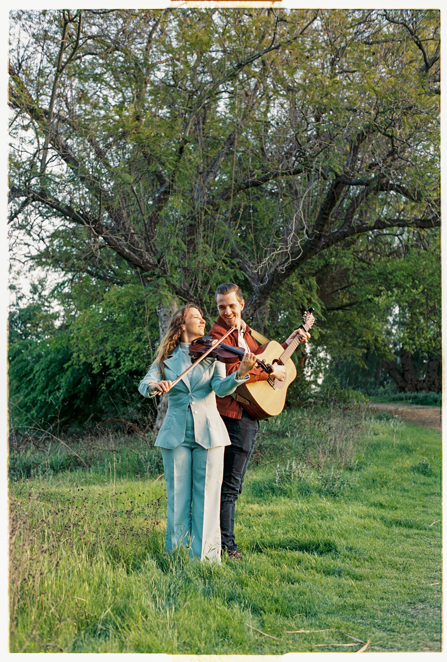 The Sinclairs smiling